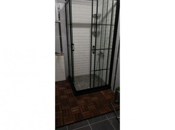 Renkli Duvarlar 70x77cm(0,53m2) Kendinden Yapışkanlı Esnek Sünger Beyaz Tuğla Duvar Kağıdı Paneli - 9