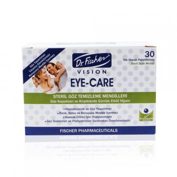 Dr.Fischer EyeCare Yetişkin Steril Göz Temizleme Mendili - 30'lu Paket