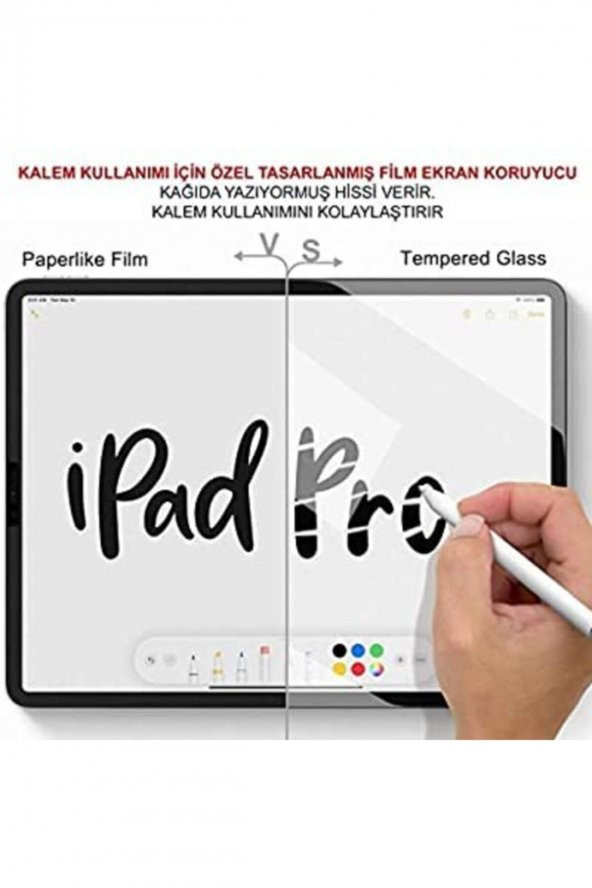 Ipad Air 9.7 Ekran Koruyucu Paper Like Pencil Destekli