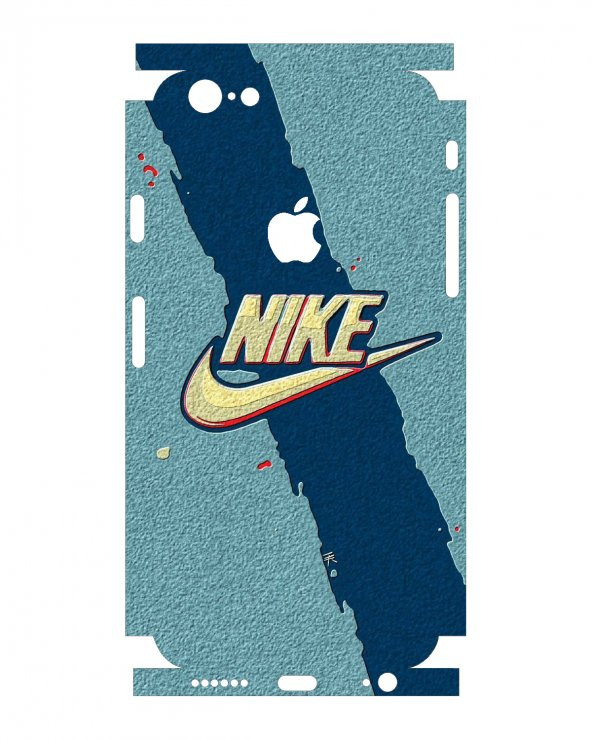 Apple iPhone 6 /6s Uyumlu Mavi Nike Telefon Kaplaması Full Cover 3m Sticker Kaplama