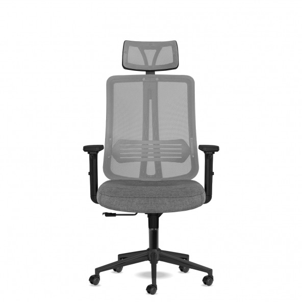 Calitte Yönetici Çalışma Koltuğu - Spark Başlıklı - Gri Siyah - 2