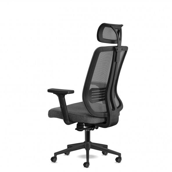 Calitte Yönetici Çalışma Koltuğu - Spark Başlıklı - Gri Siyah - 4