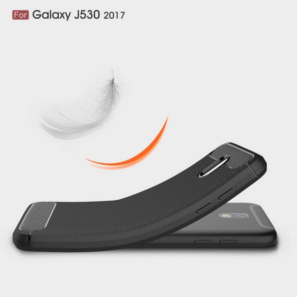 Samsung Galaxy J3 Pro Kılıf Zore Karbon Fiber Silikon Kapak + Nano Cam - 4