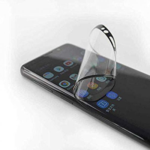 Huawei Mate 20 Pro Kılıf Antişok Karbon Silikon + Tam Kapatan Esnek Ekran Koruma - 7