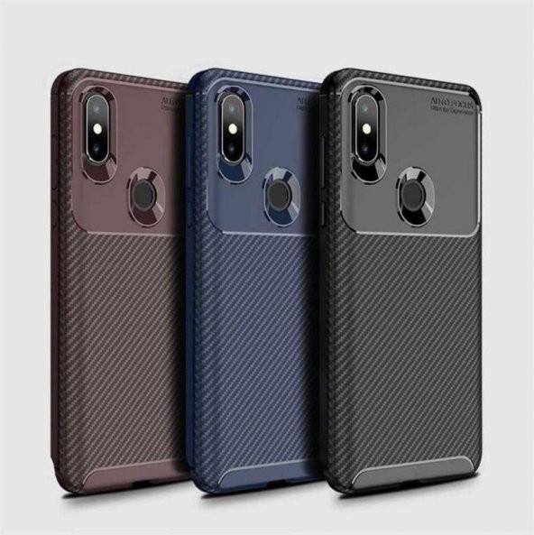Xiaomi Mi Mix 3 Kılıf Antişok Karbon Silikon Kapak + Nano Cam - 2