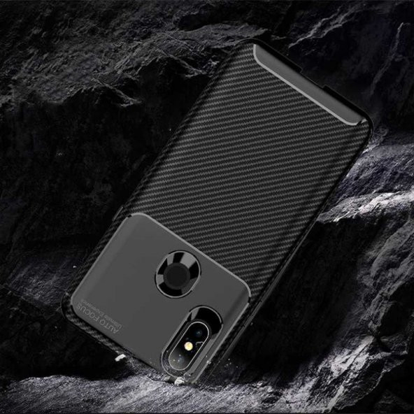 Xiaomi Mi Mix 3 Kılıf Antişok Karbon Silikon Kapak + Nano Cam - 3