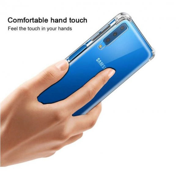 Samsung Galaxy A50 Kılıf Kenar Korumalı Antişok Silikon + Nano Cam - 3