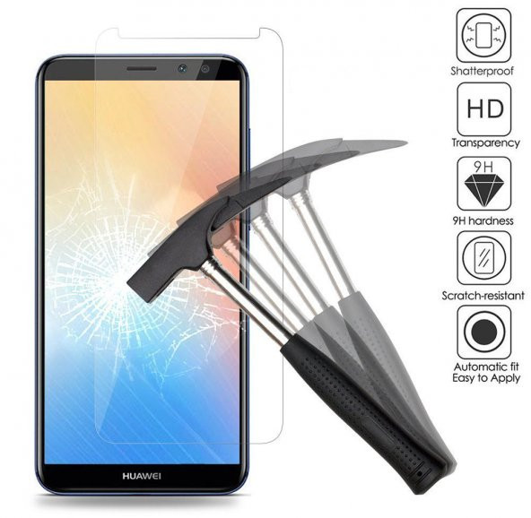 Huawei Mate 10 Lite Kılıf Mat Silikon Kılıf + Nano Kırılmaz Cam - 7