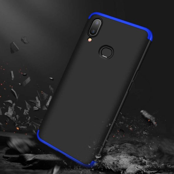 Samsung Galaxy A10S Kılıf Zore Tam Koruma 3 Parça Ays Kapak - 2