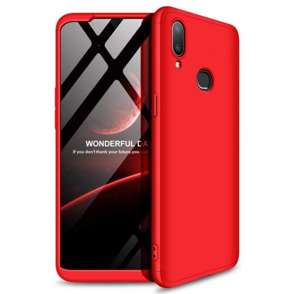Samsung Galaxy A10S Kılıf Zore Tam Koruma 3 Parça Ays Kapak - 5