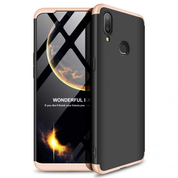 Samsung Galaxy A10S Kılıf Zore Tam Koruma 3 Parça Ays Kapak - 10