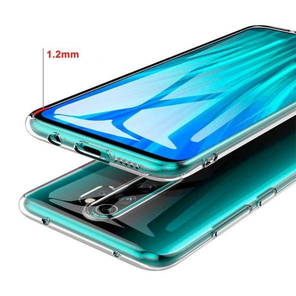 Xiaomi Redmi Note 8 Pro Kılıf Şeffaf Silikon Kılıf Kamera Korumalı - 5