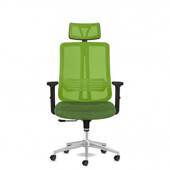 Calitte Yönetici Çalışma Koltuğu - Spark Başlıklı - Yeşil Krom - 2