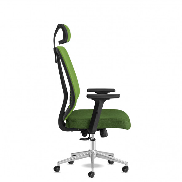 Calitte Yönetici Çalışma Koltuğu - Spark Başlıklı - Yeşil Krom - 3