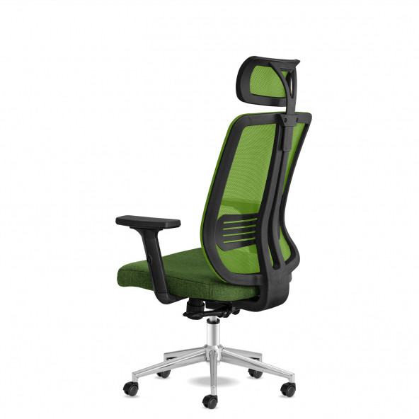 Calitte Yönetici Çalışma Koltuğu - Spark Başlıklı - Yeşil Krom - 4