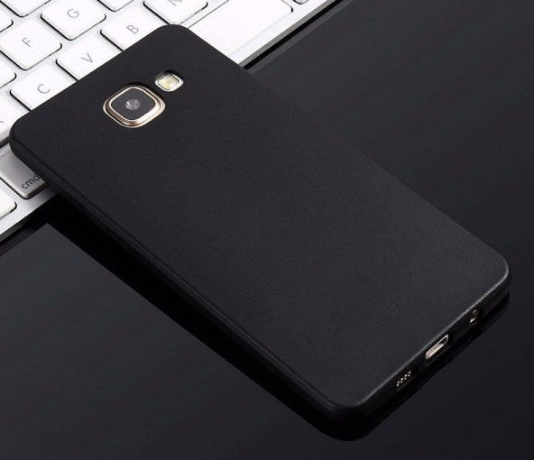 Samsung Galaxy A7 2016 Kılıf Mat Silikon Kılıf Simple Case - 6