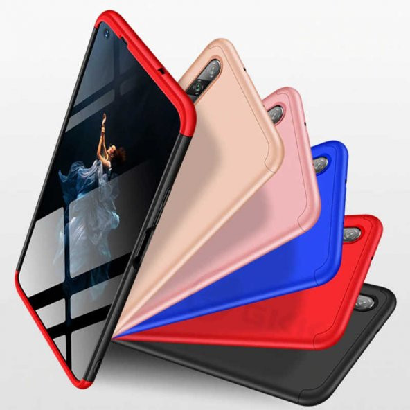 Huawei Nova 5T Kılıf 360 Tam Koruma 3 Parça Ays Kapak