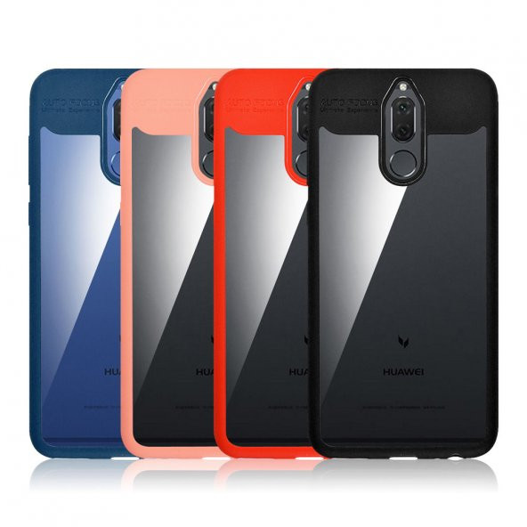 Huawei Mate 10 Lite Kılıf Hibrit Çift Katman Şık Koruma +Nano Cam - 1