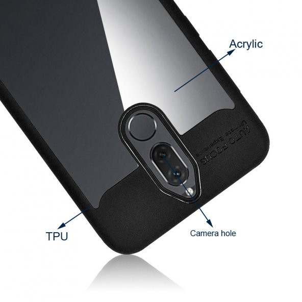 Huawei Mate 10 Lite Kılıf Hibrit Çift Katman Şık Koruma +Nano Cam - 4
