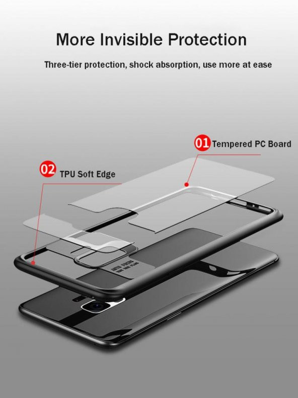 Huawei Mate 10 Lite Kılıf Hibrit Çift Katman Şık Koruma +Nano Cam - 6