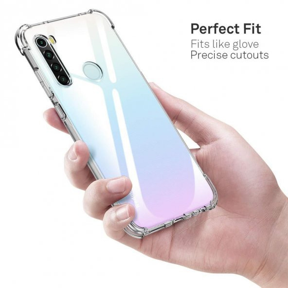 Redmi Note 8 Kılıf Zore Anti Shock Kenar Korumalı Silikon Kapak - 7