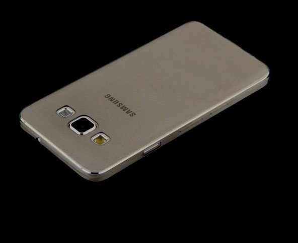 Samsung Galaxy A3 2015 Kılıf Şeffaf Silikon Kılıf + Cam - 4