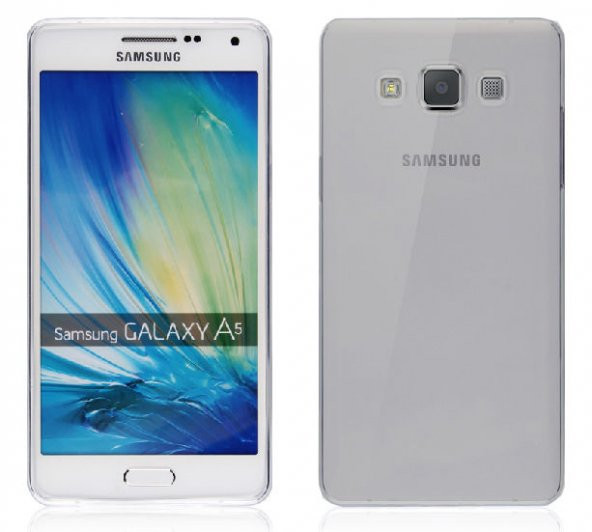 Samsung Galaxy A3 2015 Kılıf Şeffaf Silikon Kılıf + Cam - 6