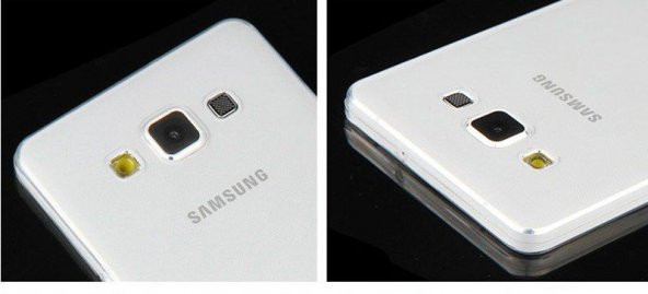 Samsung Galaxy A3 2015 Kılıf Şeffaf Silikon Kılıf + Cam - 7