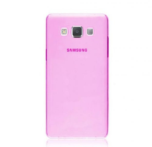 Samsung Galaxy A3 2015 Kılıf Şeffaf Silikon Kılıf + Cam - 10