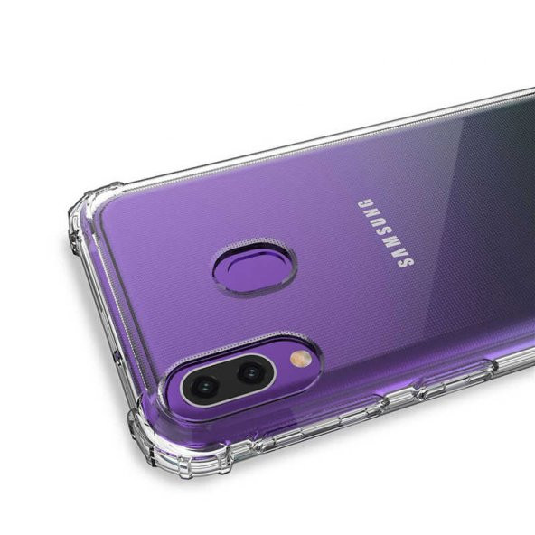 Samsung Galaxy A30 Kılıf Zore Nitro Anti Shock Şeffaf Silikon - 4
