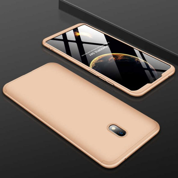 Xiaomi Redmi 8A Kılıf Zore Tam Koruma 3 Parça Ays Kapak - 3