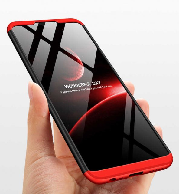 Xiaomi Redmi 8A Kılıf Zore Tam Koruma 3 Parça Ays Kapak - 6
