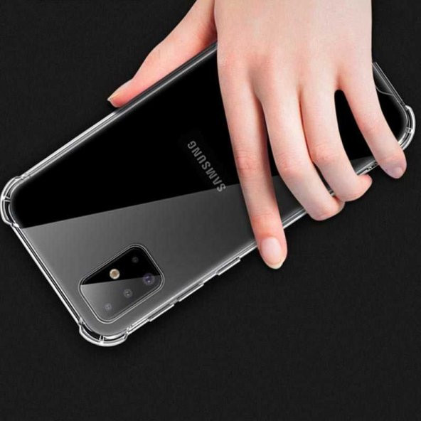 Galaxy S20 Kılıf Zore Nitro Anti Shock Şeffaf Silikon Kapak - 4