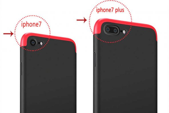 Apple iPhone 7 Plus Kılıf Zore Tam Koruma 3 Parça Ays Kapak - 6