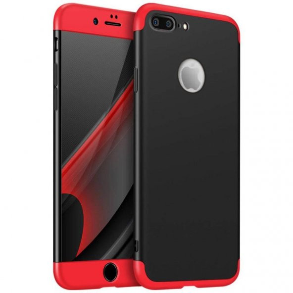Apple iPhone 7 Plus Kılıf Zore Tam Koruma 3 Parça Ays Kapak - 10