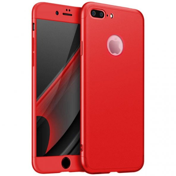 Apple iPhone 7 Plus Kılıf Zore Tam Koruma 3 Parça Ays Kapak - 11