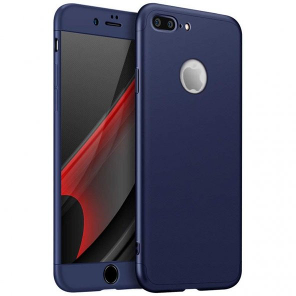 Apple iPhone 7 Plus Kılıf Zore Tam Koruma 3 Parça Ays Kapak - 12