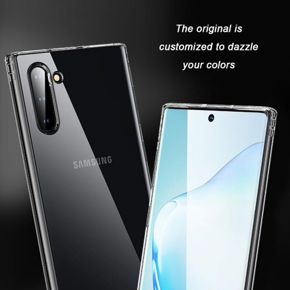 Samsung Galaxy Note 10 Kılıf Zore Şeffaf Silikon Kamera Korumalı - 4