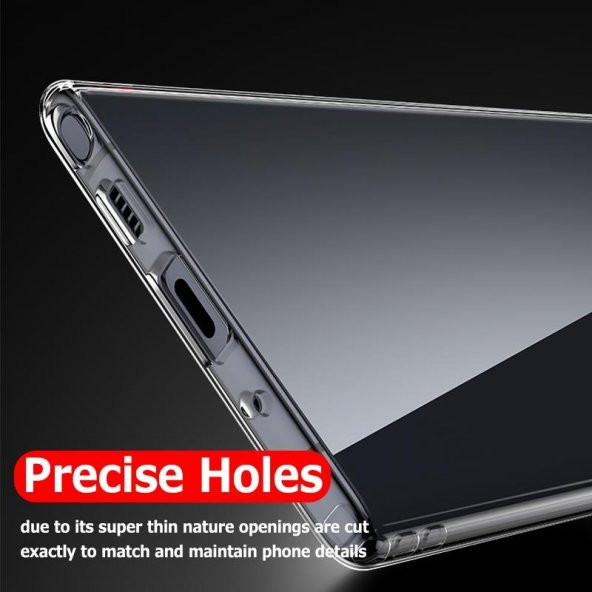Samsung Galaxy Note 10 Kılıf Zore Şeffaf Silikon Kamera Korumalı - 7