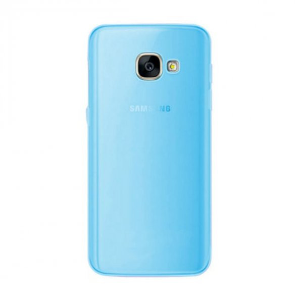 Samsung Galaxy A3 2017 Kılıf A320 İnce Şeffaf Silikon Kılıf + Cam - 3