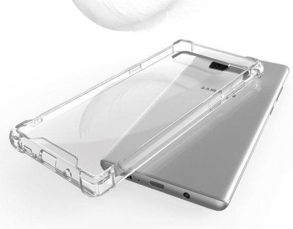 Samsung Galaxy Note 8 Kılıf Kenar Korumalı Şeffaf Antişok Silikon Kılıf - 3