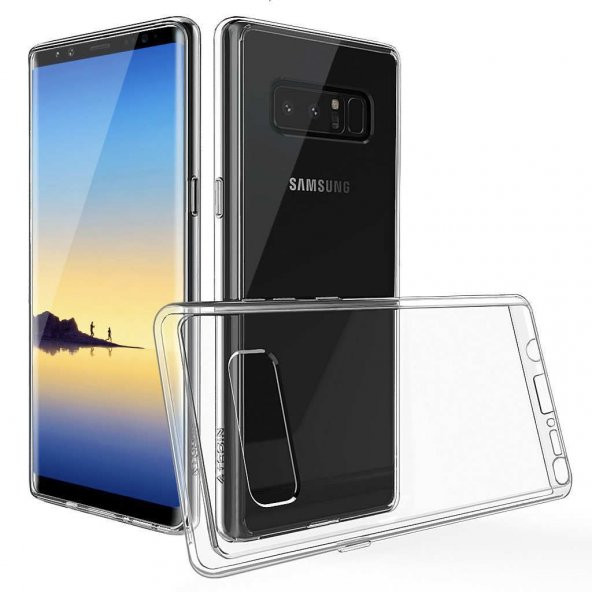 Samsung Galaxy Note 8 Tam Kapatan Ekran Koruyucu + Şeffaf Kılıf - 7