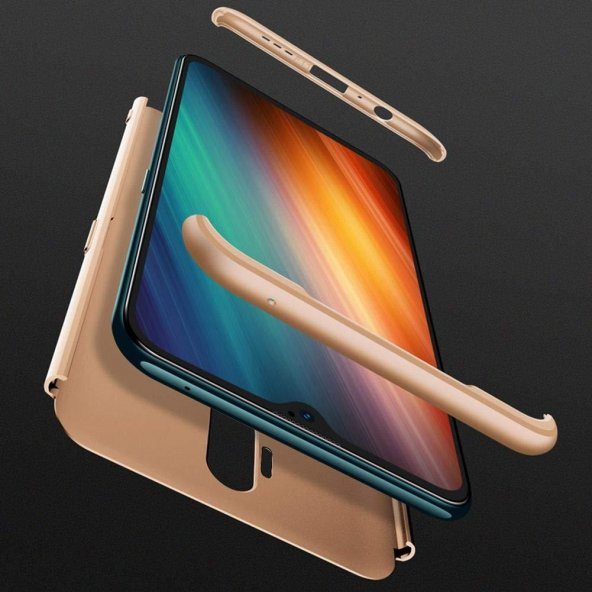 Oppo A5 2020 Kılıf Zore Tam Koruma 3 Parça Ays Kapak - 5