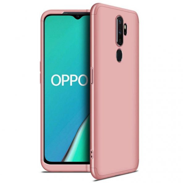 Oppo A5 2020 Kılıf Zore Tam Koruma 3 Parça Ays Kapak - 8