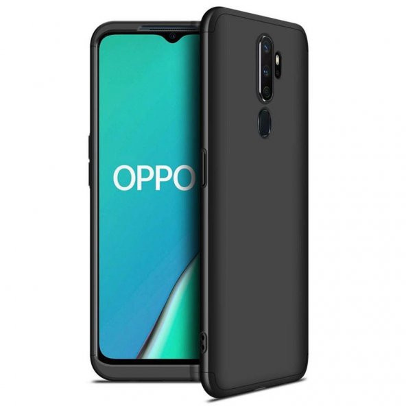 Oppo A5 2020 Kılıf Zore Tam Koruma 3 Parça Ays Kapak - 9