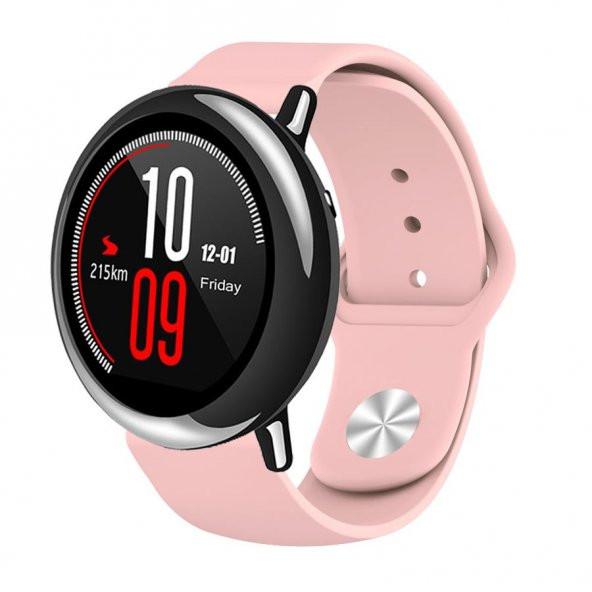 Amazfit Pace Uyumlu Silikon Kordon Kayış 22mm KRD-11 - 6