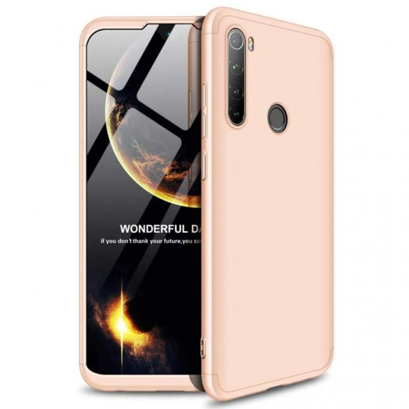 Xiaomi Redmi Note 8 Kılıf Zore Tam Koruma 3 Parça Ays Kapak - 7