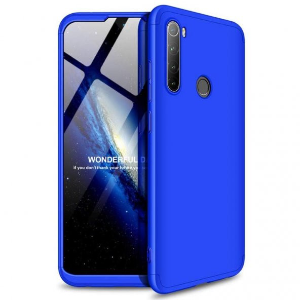 Xiaomi Redmi Note 8 Kılıf Zore Tam Koruma 3 Parça Ays Kapak - 9