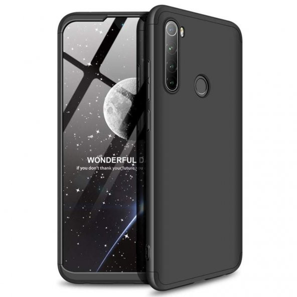 Xiaomi Redmi Note 8 Kılıf Zore Tam Koruma 3 Parça Ays Kapak - 12