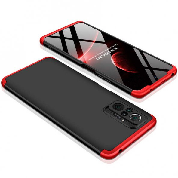 Xiaomi Redmi Note 10 Pro Kılıf 3 Parçalı Sert Ays Kapak - 9